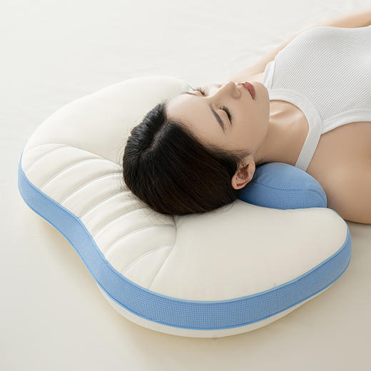 自然醒双核承托记忆棉枕牵引颈椎记忆棉枕头双重睡感枕芯XK 商品图6