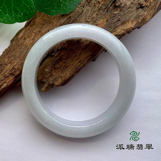 派瑞翡翠 翡翠手镯 糯种 白色 商品图2