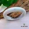 派瑞翡翠 翡翠手镯 糯种 白色 商品缩略图0