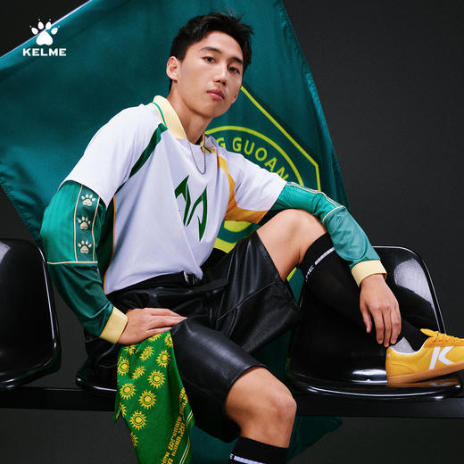 【曹永竞同款】卡尔美休闲潮流圆领T恤8551TX1722 商品图0