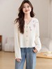 【韩系毛衣】2025法式温柔风花朵针织毛衣开衫-喜出 商品缩略图4
