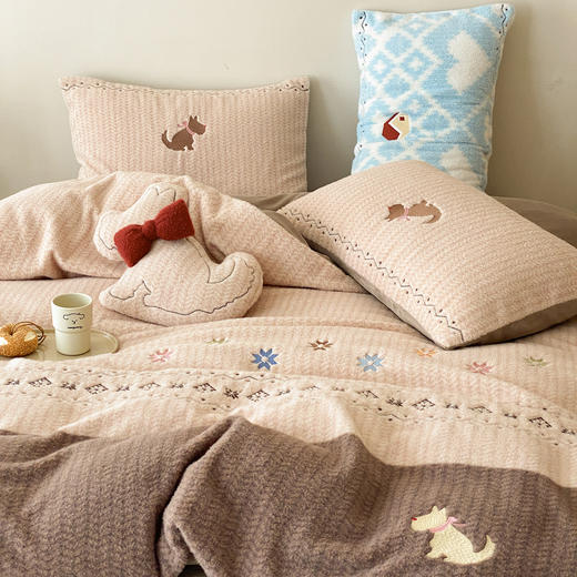 【换季出清】自然醒280g仿羊毛绒全消光牛奶绒四件套MT 商品图10