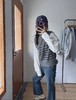 【韩系毛衣】ME TOWN'S半高领假两件条纹针织衬衫袖毛衣-喜出 商品缩略图0