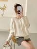 【韩系毛衣】2025立体花针织开衫圆领宽松毛衣-喜出 商品缩略图0