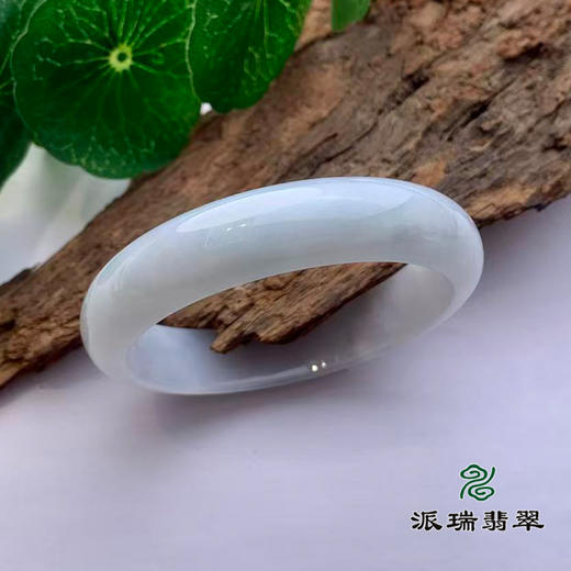 派瑞翡翠 翡翠手镯 糯种 白色 商品图0