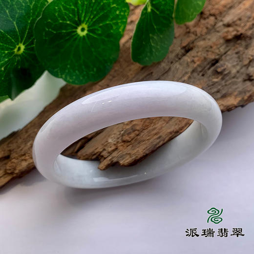 派瑞翡翠 翡翠手镯 糯种 白色 商品图0