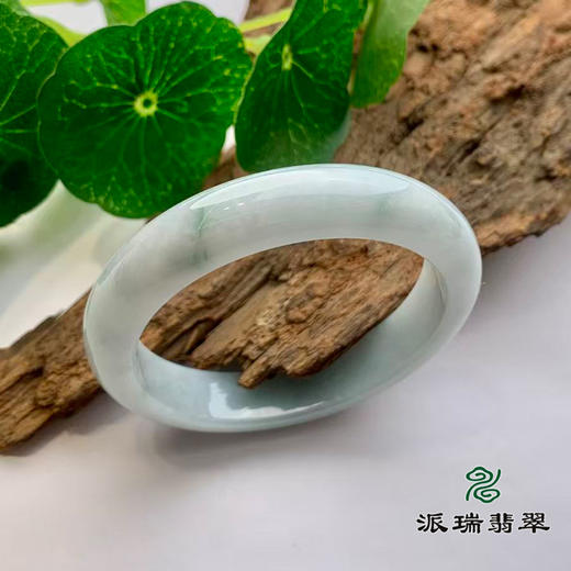 派瑞翡翠 翡翠手镯 糯种 绿色 商品图0
