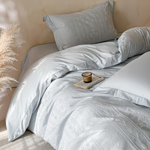 自然醒全棉长绒棉立体提花单被套-花屿HS 商品图9