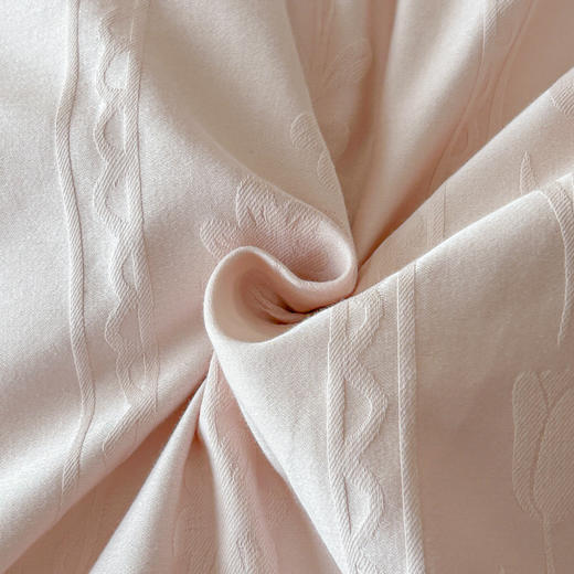 自然醒全棉长绒棉立体提花四件套-花屿HS 商品图13