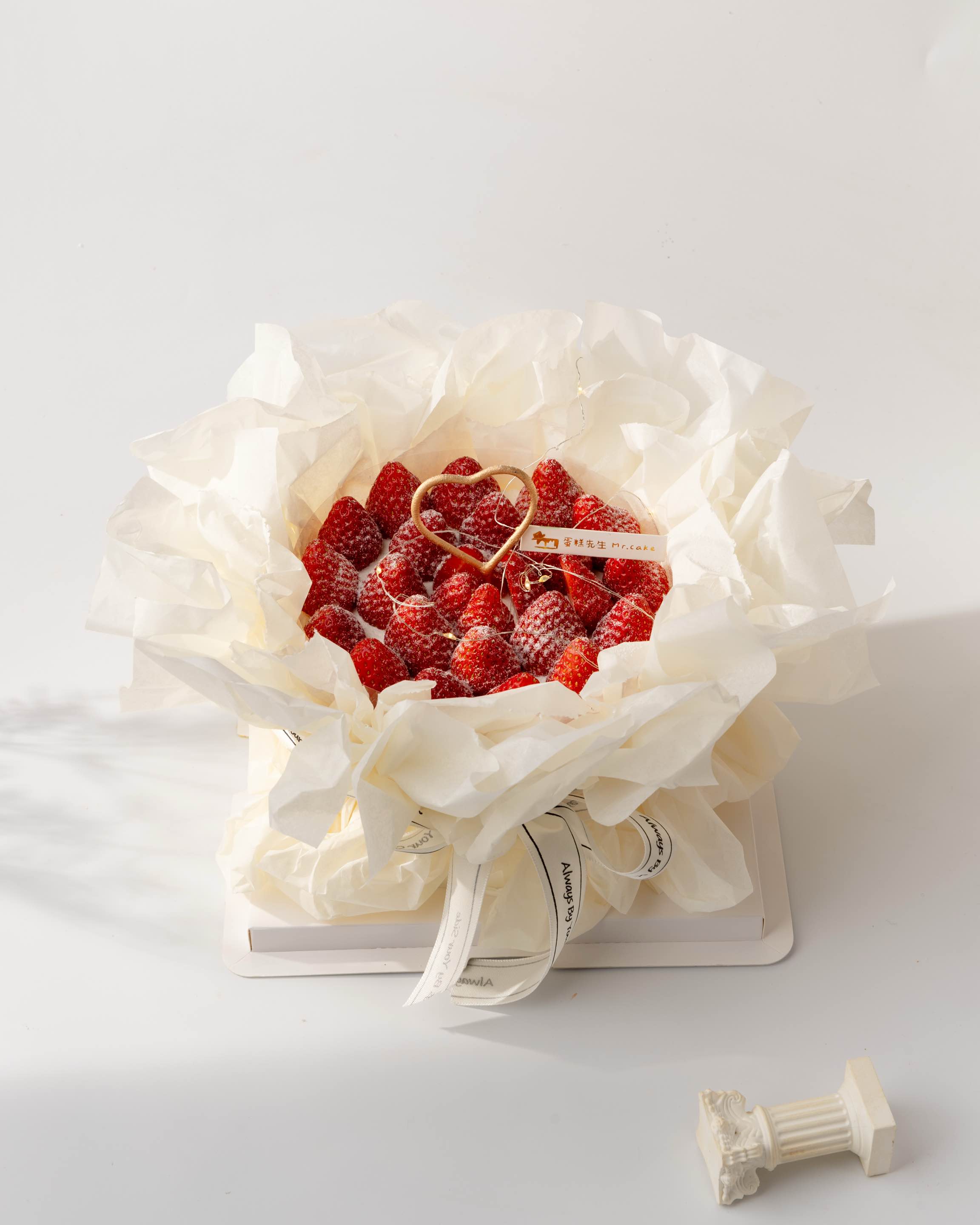 Ins风草莓花束蛋糕