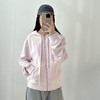 2025春季新款粉色减龄连帽卫衣高级感盐系做旧宽松上衣 商品缩略图6