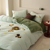 【换季出清】自然醒保暖舒适A版240g蚂蚁绒B版230g牛奶绒毛巾绣四件套HS 商品缩略图7