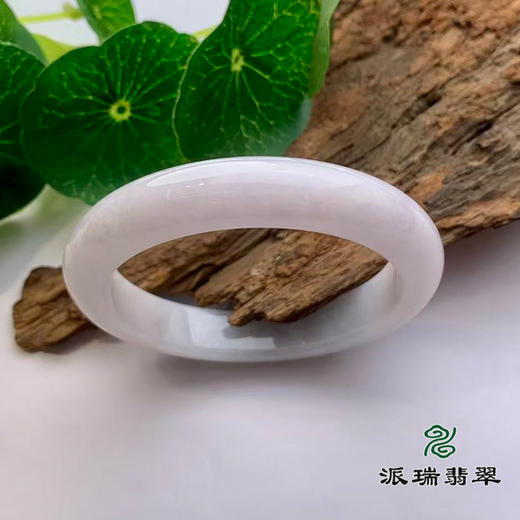 派瑞翡翠 翡翠手镯 糯种 淡紫色 商品图0