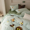 【换季出清】自然醒保暖舒适A版240g蚂蚁绒B版230g牛奶绒毛巾绣四件套HS 商品缩略图1
