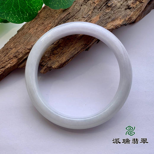 派瑞翡翠 翡翠手镯 糯种 白色 商品图1