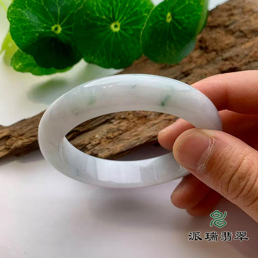 派瑞翡翠 翡翠手镯 糯种 飘花 商品图1