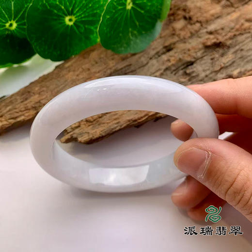 派瑞翡翠 翡翠手镯 糯种 淡紫色 商品图2