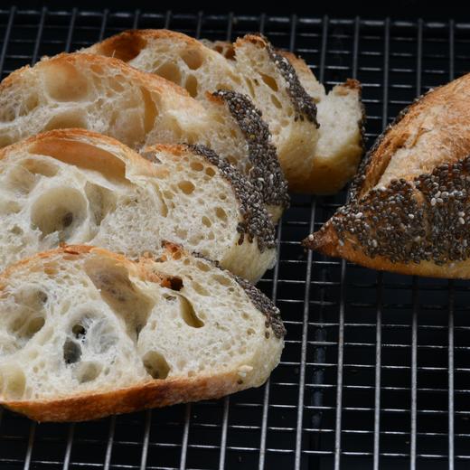 奇亚籽短法棍【T65法国粉鲁邦种天然酵母，健身减脂推荐】 商品图1