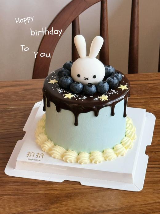 「巧克力米菲兔」翻糖巧克力·100%动物奶油（附图4寸·提前48小时预订） 商品图0