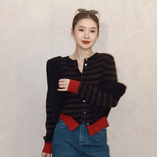 【特价不退换】【部分现货】良木礼山羊绒开衫（D25102307F） 商品图3