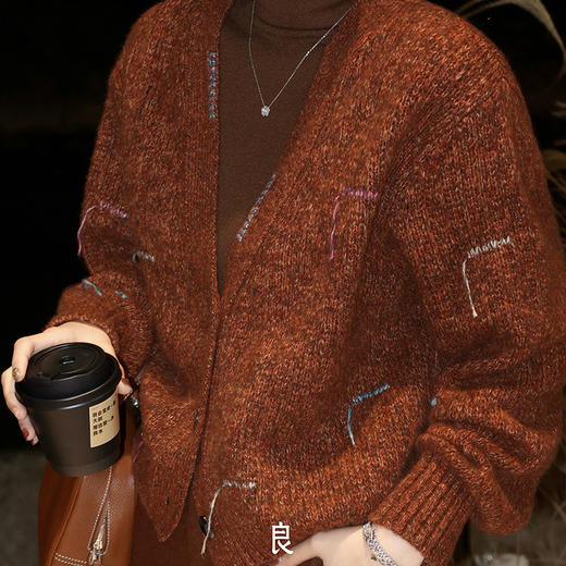 【不退不换】良木礼丝羊绒开衫（2819F） 商品图5