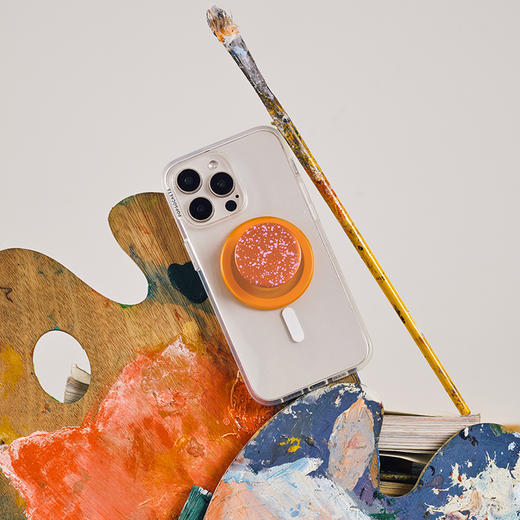 1【惬意日常】灵感墨·橙 MAGSAFE磁吸 Round圆啪嗒系列 橙色 商品图1