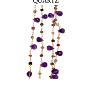 北京仓｜Diaperis Paris-CAROL-紫水晶 碧玺 项链［法国设计师］