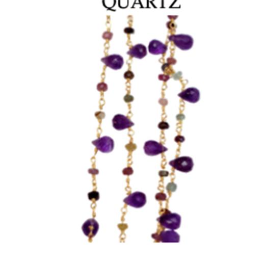 北京仓｜Diaperis Paris-CAROL-紫水晶 碧玺 项链［法国设计师］ 商品图0