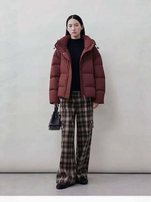 180g羽绒【卡汶品牌】连帽简约50%羽绒短款宽松羽绒服-喜出 商品图4