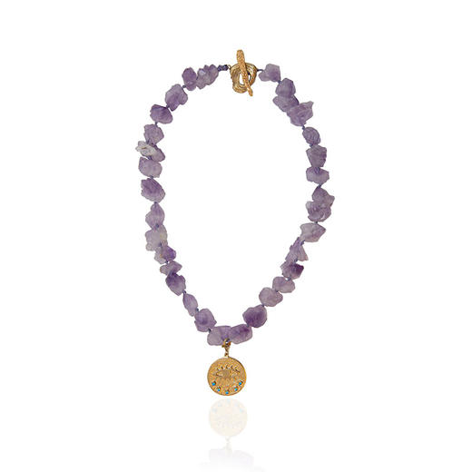 北京仓｜Hermina Athens-Kressida-守护之眼 紫水晶 项链［希腊设计师］ 商品图1