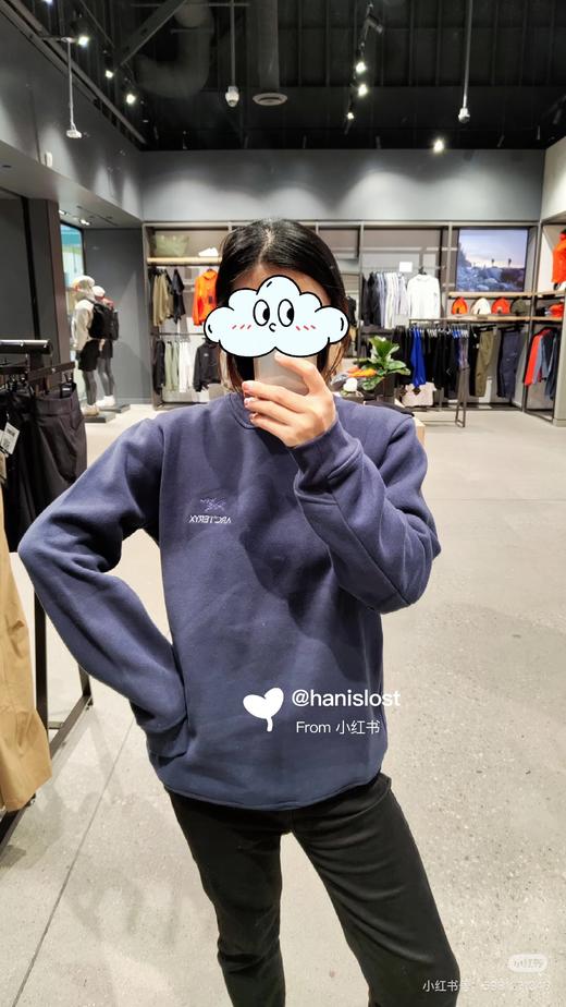 男女均可 SZN EMBLEM FLEECE CREW 男子抓绒衫卫衣 面料:32支起绒棉 商品图9