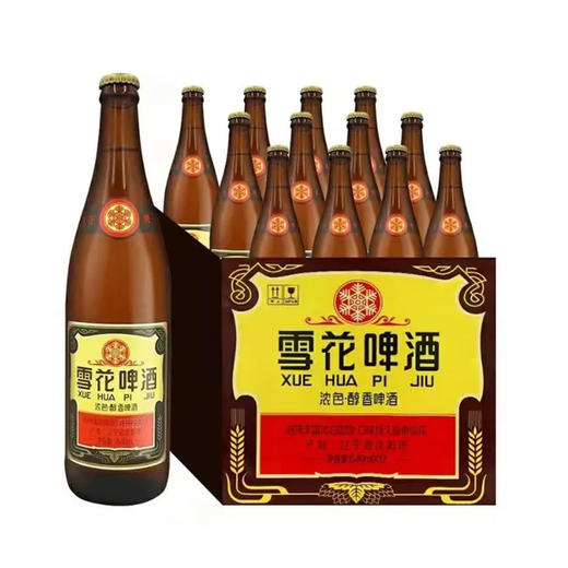 雪花Snowbeer 12.0°P老雪雪花啤酒 640ml*12瓶 商品图0