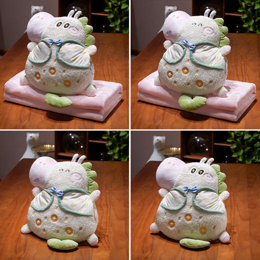 自然醒马上有钱领结小马三用抱枕毯QYL 商品图6