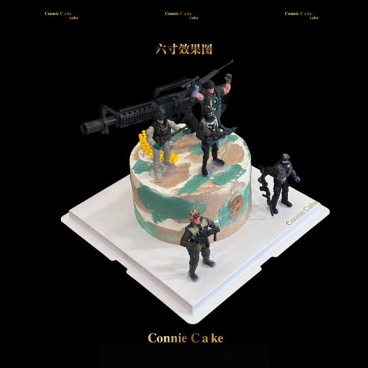 迷彩士兵男孩蛋糕 商品图1