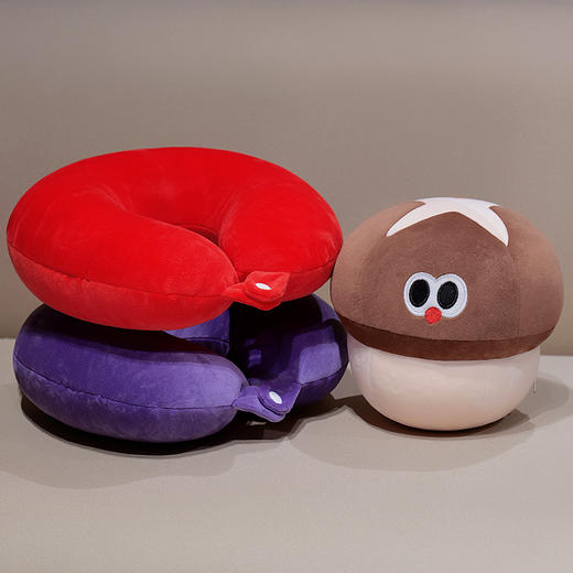 自然醒大眼仔果蔬系列泡沫粒子变形U枕QYL 商品图11