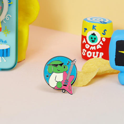 限时折上折【奇妙假期】TYAKASHA塔卡沙联名系列 POPGRIP泡泡骚 Enamel金属珐琅系列 吉他手格林 商品图1