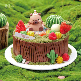 射手座·卡皮巴拉·奥利奥芒果巧克力奶油蛋糕，可选1.5/2.5/6磅