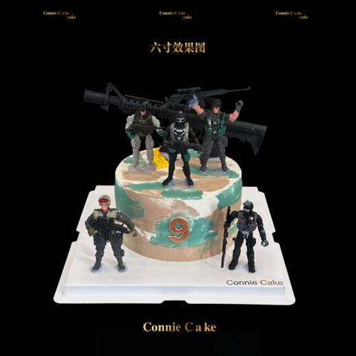 迷彩士兵男孩蛋糕 商品图0