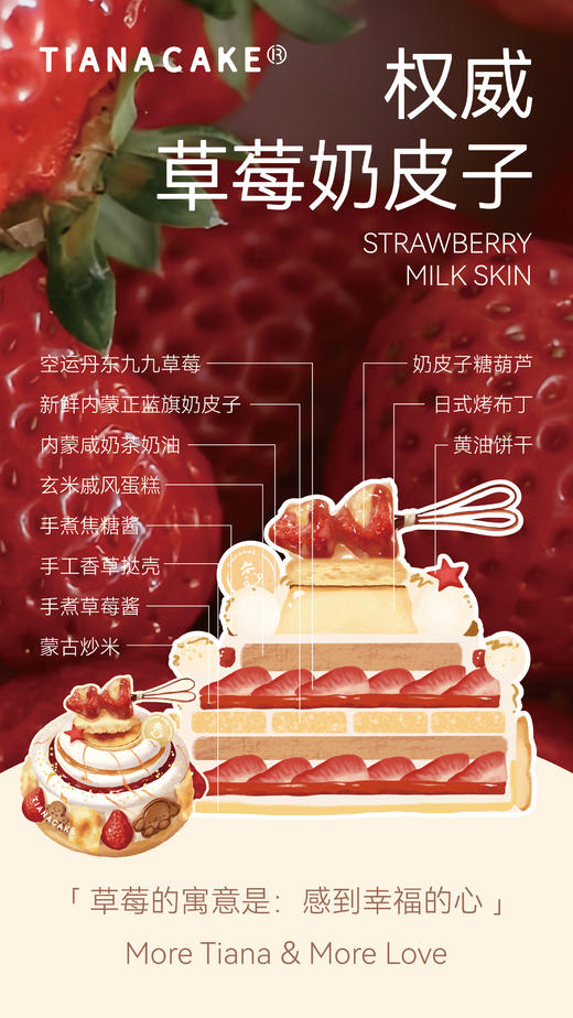 🍓四寸权威草莓奶皮子 商品图0