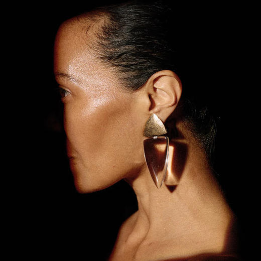 订购8周到｜MONIES-Fira-相思木 亚克力 金箔 耳夹（无需耳洞）［丹麦设计师］ 商品图0