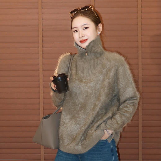 【部分现货】良木礼山羊绒拉链上衣（Q2592666） 商品图0