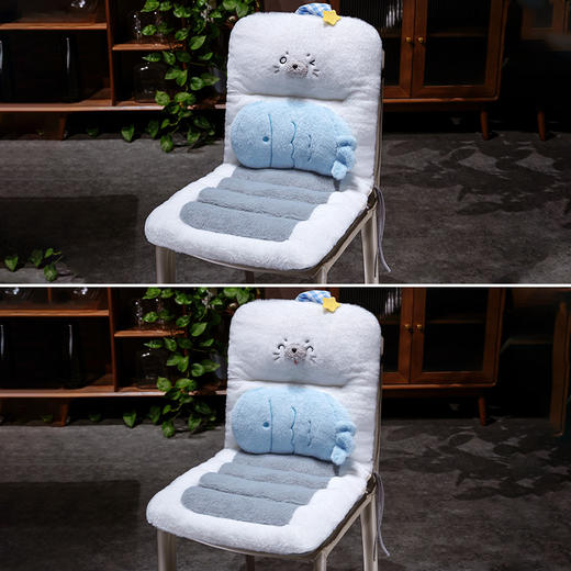 自然醒萌萌海豹护腰连体坐垫QYL 商品图11