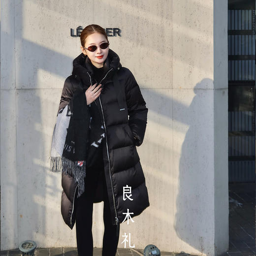 【预售7天】良木礼连帽中长鹅绒服（2310） 商品图7