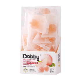 100gDobby香脆白桃果汁软糖