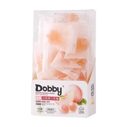 100gDobby香脆白桃果汁软糖 商品图0