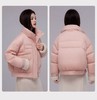 吊牌1719元【卡汶品牌】绒子含量90% 9042密实面料立领拼皮毛袖口短款羽绒服-喜出 商品缩略图1