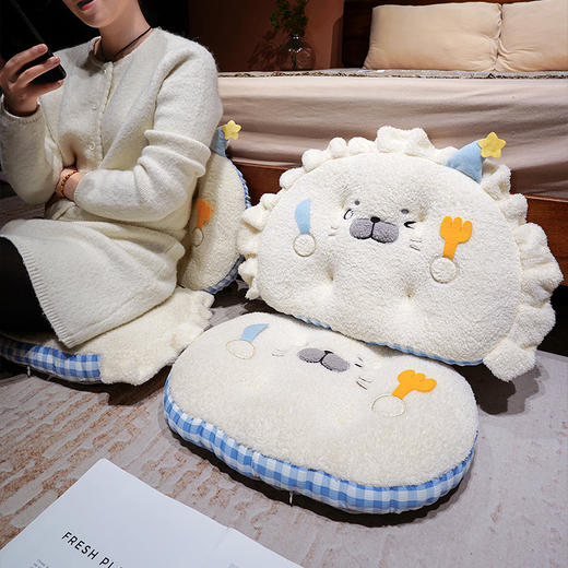 自然醒萌萌小海豹扁扁坐垫QYL 商品图11