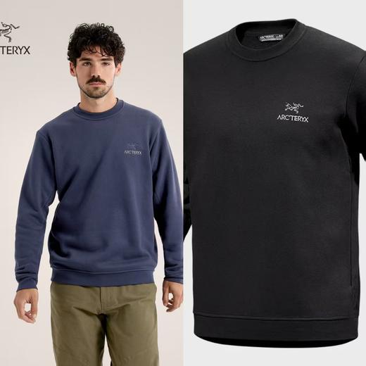 男女均可 SZN EMBLEM FLEECE CREW 男子抓绒衫卫衣 面料:32支起绒棉 商品图0