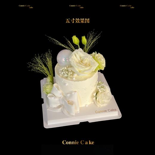 白色鲜花翻糖蝴蝶结 商品图2