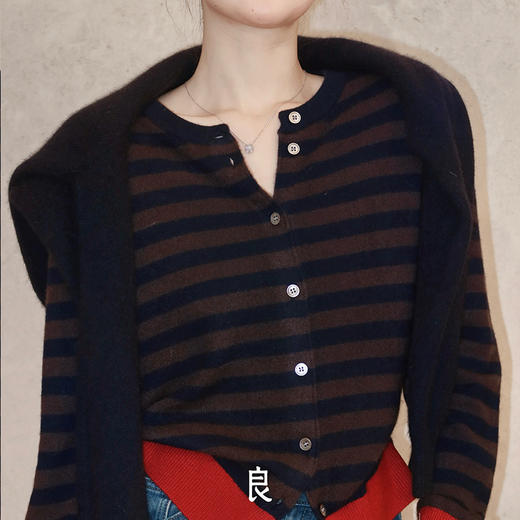 【特价不退换】【部分现货】良木礼山羊绒开衫（D25102307F） 商品图4